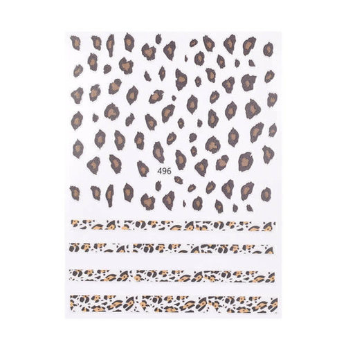 Nail Art cheetah spot stickers 496