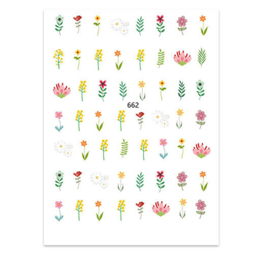 Nail Art Flower stickers 662 Nail Art Flower stickers 662