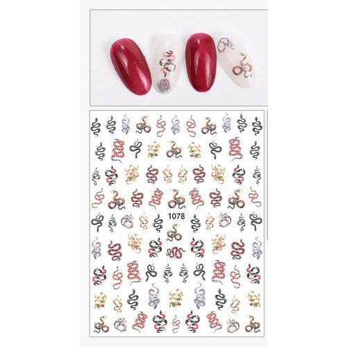 Nail Art Snake stickers 1078 Nail Art Snake stickers 1078