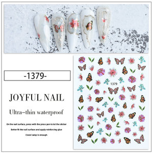 Nail Art Butterfly stickers 1379