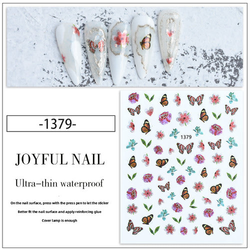 Nail Art Butterfly stickers 1379 Nail Art Butterfly stickers 1379
