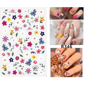 Nail Art flower stickers R346