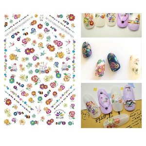 Nail Art flower stickers R139