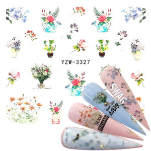 Nail Art Bouquet Water Decal YZW- 3327