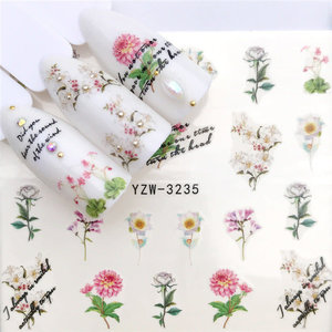 Nail Art flower Water Decal YZW- 3235