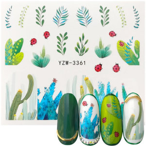 Nail Art Lady bug Water Decal YZW- 3361