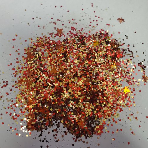 Nail Art Packaged Glitter Autumn Amber Nail Art Packaged Glitter Autumn Amber