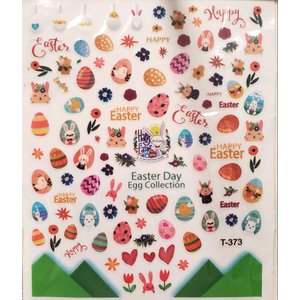 Nail Art Easter Day Egg Collection Stickers T- 373