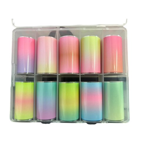 Nail Art Pastel Ombre Foil Kit 10 pk Nail Art Pastel Ombre Foil Kit 10 pk