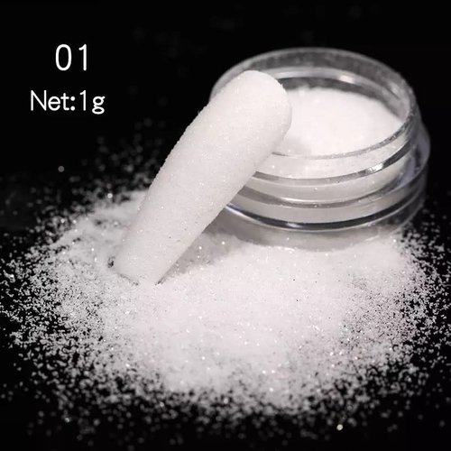 Nail Art Sugar Powder white Nail Art Sugar Powder white