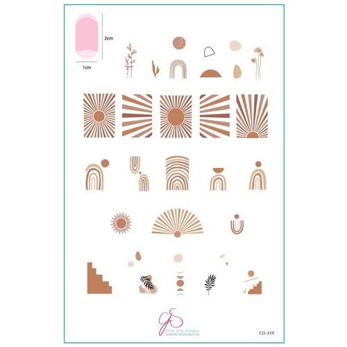 Clear Jelly Stamper Canada Desert Boho (CjS-229) Steel Nail Art Stamping Plate (14cm x 9cm) Clear Jelly Stamper Canada Desert Boho (CjS-229) Steel Nail Art Stamping Plate (14cm x 9cm)