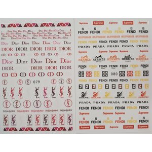 Nail Art Designer stickers  #2  2pk