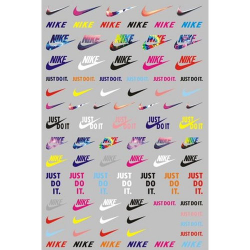 Nail Art Designer stickers Nike & Adidas 2pk Nail Art Designer stickers Nike & Adidas 2pk