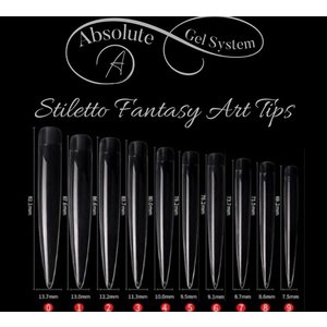 Absolute Gel System Absolute Stiletto Fantasy Art Tips (20pc)