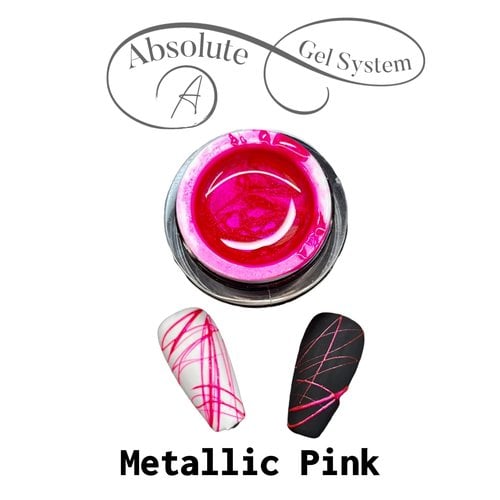 Absolute Gel System Absolute Spider Gel Metallic Pink