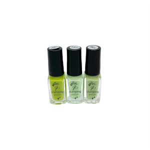 Clear Jelly Stamper Canada Stamping Polish Kit – Green Tea Trio (3 colors)