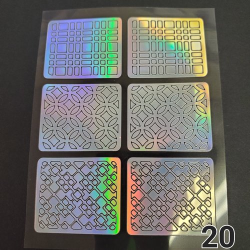 Golden Devon Sticker Stencil #20 (6 stickers, 1 sheet) Golden Devon Sticker Stencil #20 (6 stickers, 1 sheet)