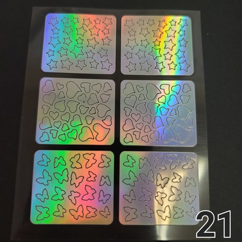 Golden Devon Sticker Stencil #21 (6 stickers, 1 sheet) Golden Devon Sticker Stencil #21 (6 stickers, 1 sheet)