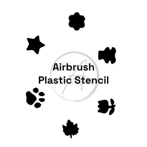 Atlantic Nail Supply Plastic Stencil #1 (6 Designs, 1 Sheet)