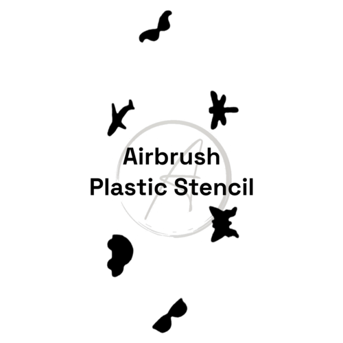 Atlantic Nail Supply Plastic Stencil #3 (6 Designs, 1 Sheet)