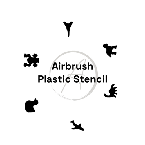 Atlantic Nail Supply Plastic Stencil #5 (6 Designs, 1 Sheet)