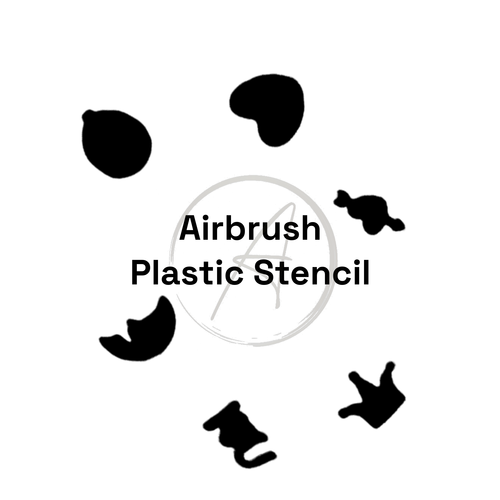Atlantic Nail Supply Plastic Stencil #7 (6 Designs, 1 Sheet)