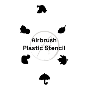 Atlantic Nail Supply Plastic Stencil #8 (6 Designs, 1 Sheet)