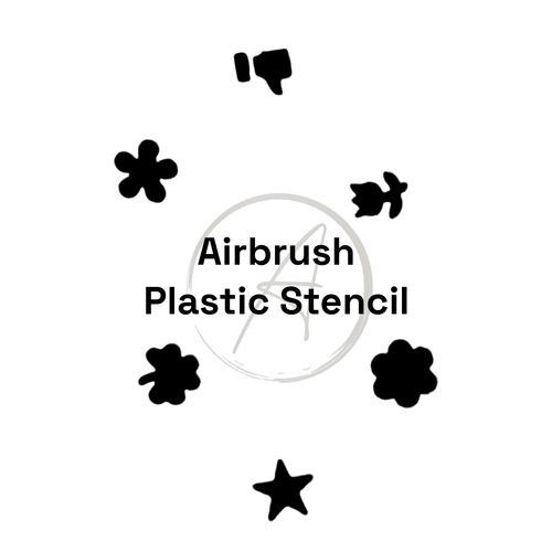 Atlantic Nail Supply Plastic Stencil #9 (6 Designs, 1 Sheet)