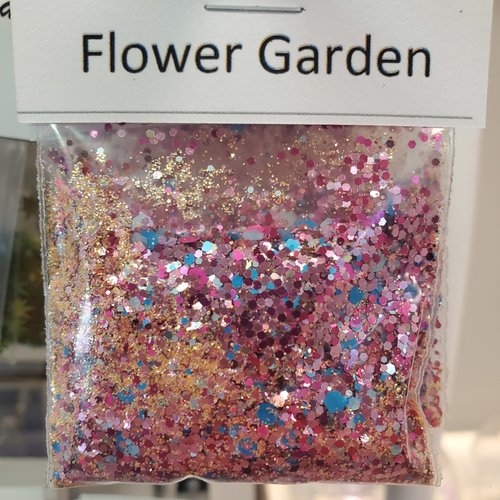 Nail Art Packaged Glitter Flower Garden