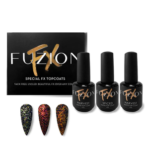 Fuzion Fuzion FX Fall- Flakes Matte Top Coat Collection