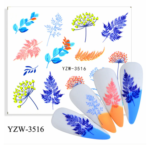 Nail Art Water Decal YZW- 3516