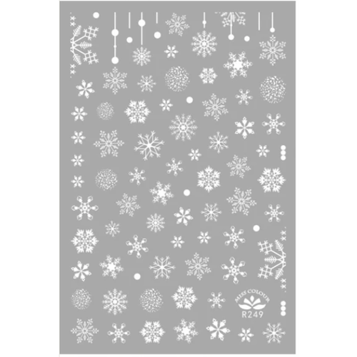Nail Art white snowflake stickers R249 Nail Art white snowflake stickers R249