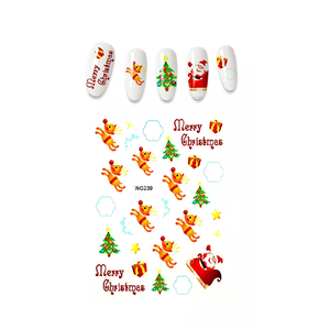Nail Art Christmas water decals WG239