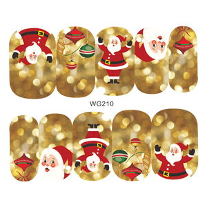 Nail Art Christmas water decals WG210
