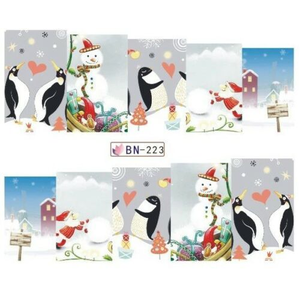 Nail Art Christmas water decals BN-223