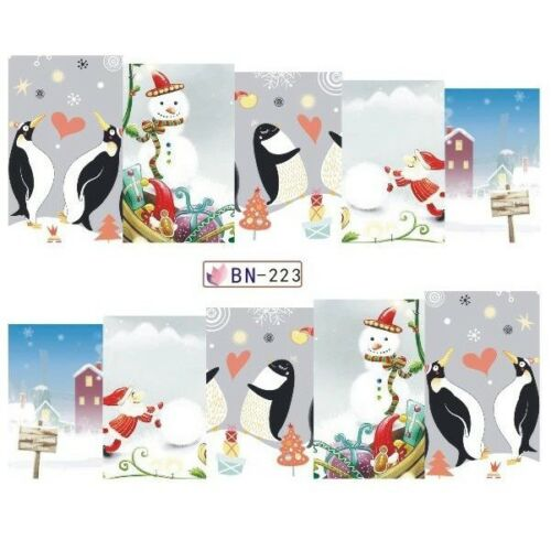 Nail Art Christmas water decals BN-223