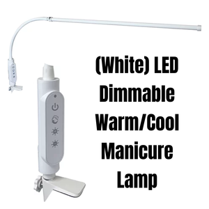 Golden Devon (White) LED Dimmable Warm/Cool Desk Lamp