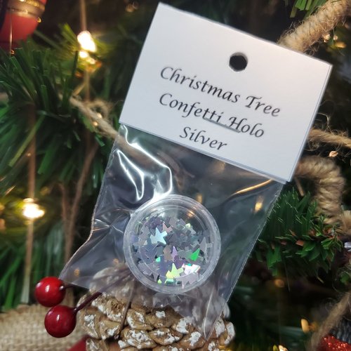 Christmas Tree Confetti Holo Silver Christmas Tree Confetti Holo Silver