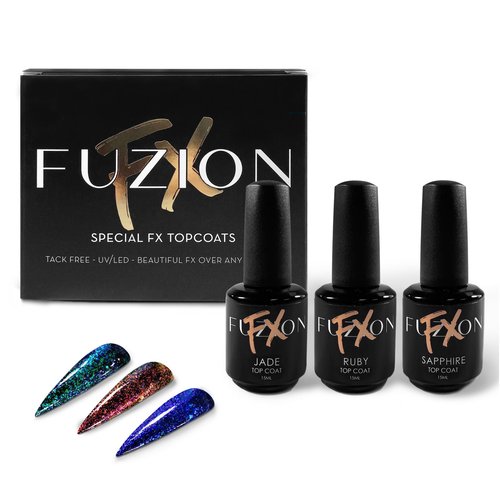 Fuzion Fuzion FX- Winter Shiny Flakes Top Coat Collection