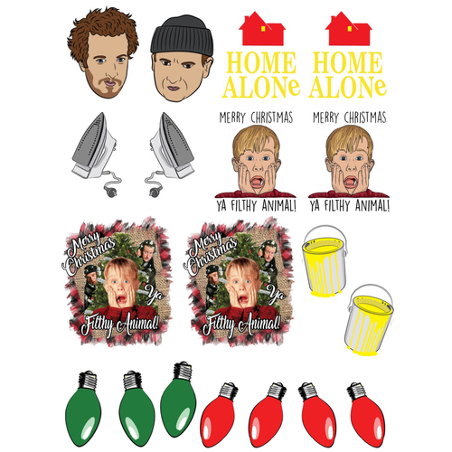 Nail Art Water Decal Home Alone Nail Art Water Decal Home Alone