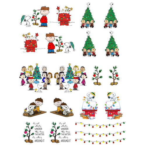 Nail Art Water Decal Charlie Brown Christmas Nail Art Water Decal Charlie Brown Christmas