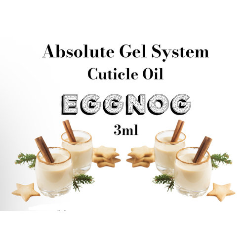 Absolute Gel System Absolute Eggnog Cuticle Oil- 3 ml Bottle Absolute Gel System Absolute Eggnog Cuticle Oil- 3 ml Bottle