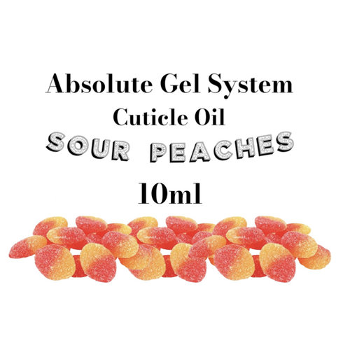 Absolute Gel System Absolute Sour Peaches Cuticle Oil- 10 ml Absolute Gel System Absolute Sour Peaches Cuticle Oil- 10 ml