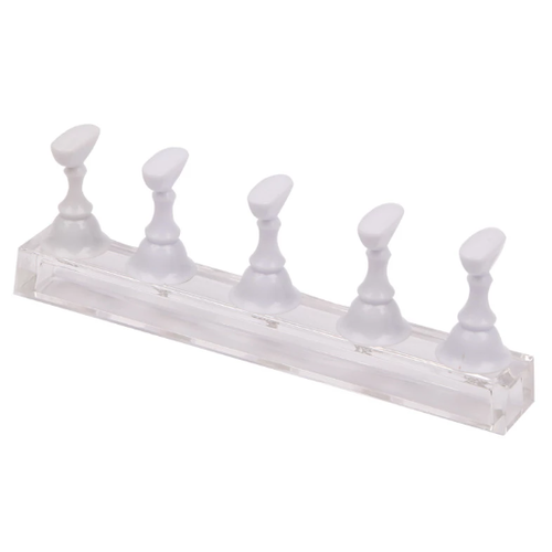Nail Art Nail tip display white with bar Nail Art Nail tip display white with bar