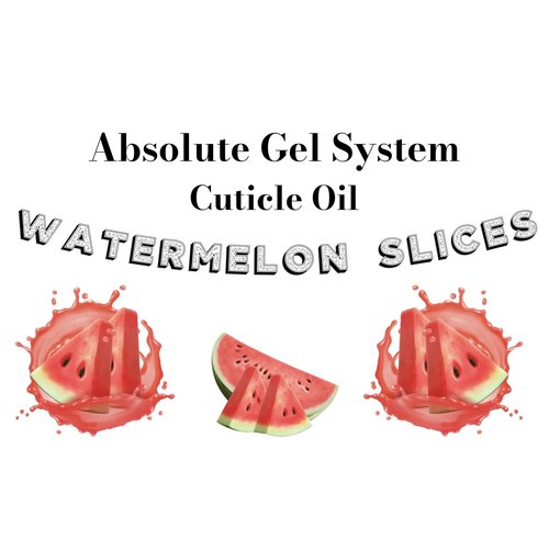 Absolute Gel System Absolute Watermelon Slices Cuticle Oil- 10 ml Absolute Gel System Absolute Watermelon Slices Cuticle Oil- 10 ml