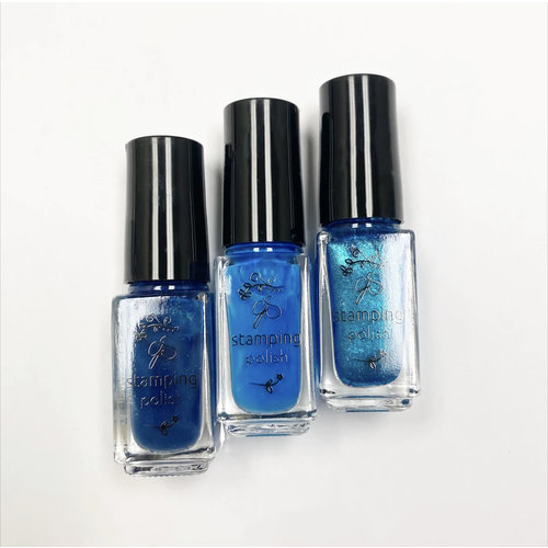 Clear Jelly Stamper Canada Stamping Polish Kit – Peacock Trio (3 colors)