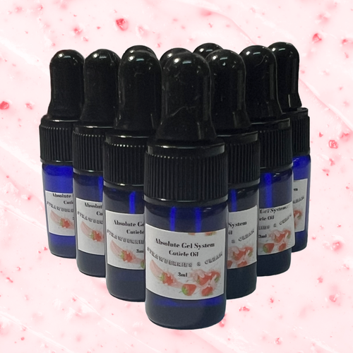 Absolute Gel System Absolute Strawberries & Cream Cuticle Oil- 3 ml Bottle