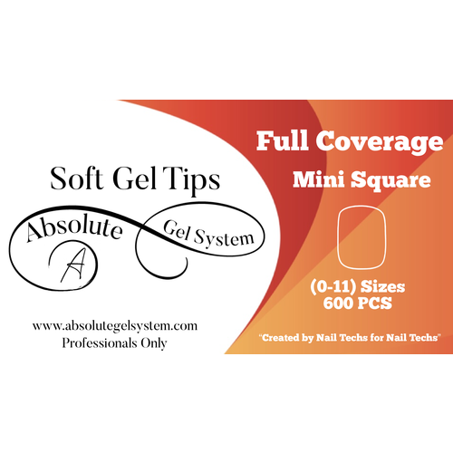 Absolute Gel System Absolute Mini Square Soft Gel Full Coverage (600pk, 0-11)