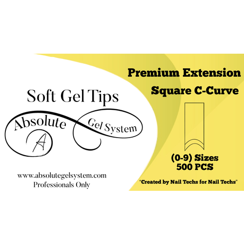 Absolute Gel System Absolute Square Premium Nail Tips (500pk)