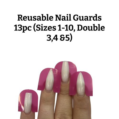 Golden Devon Reusable Nail Guards 13pc (Sizes 1-10) Golden Devon Reusable Nail Guards 13pc (Sizes 1-10)